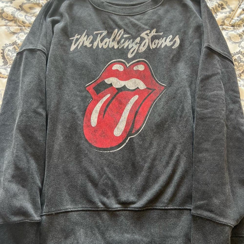 Bravado Rolling Stones Black Crewneck